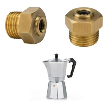 Imagem de Válvula de Reposição em Cobre para Cafeteira Italiana, Compatível com Modelos de 3, 6, 9 e 12 Cafés, 2 Unidades