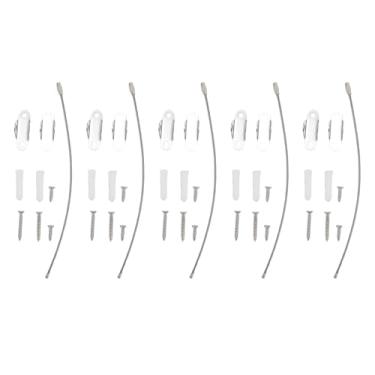 Imagem de Hilitand Âncoras de Móveis, 5pcs Profação de bebê As Tiras de Segurança de Aço Inoxidável Impedem a Gorjeta para Os Prendedores de Terremoto de Guarda -roupa de Estante de Estante