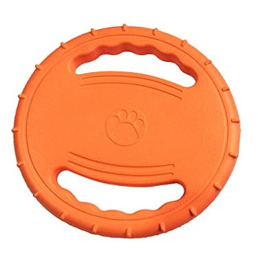 Imagem de Disco voador para cachorro Pet Dog Anel de treinamento EVA com alças Brinquedos voo Brinquedo busca flutuante atividades