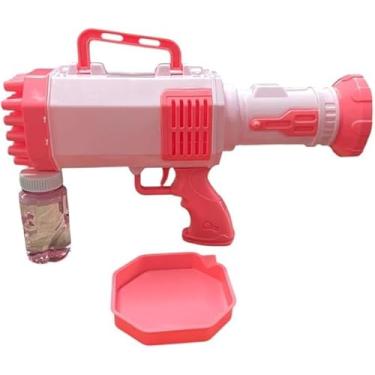 Imagem de Pistola de Bolhas de Sabão com Frasco de Líquido, Brinquedo Infantil, Máquina de Bolhas, Cores Sortidas, 3 Pilhas