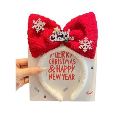 Imagem de Tiara De Natal Com Laço Da Minnie Para Mulheres, Acessório De Cabelo P