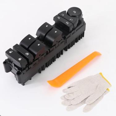 Imagem de Dokili Interruptor de janela principal do lado do motorista dianteiro esquerdo compatível com Hummer H2 2008-2009 6.2L V8 SUV 10377668 25976511