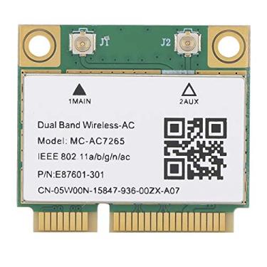 Imagem de Placa de rede PCIE, mini PCI E Gigabit cartão Ethernet de banda dupla para Bluetooth 4.2 WiFi sem fio MC AC7265 suporta desktops, notebooks com chassi pequeno