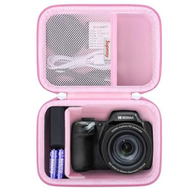 Imagem de Supmay Estojo rígido para máquina de fazer etiquetas NIIMBOT B1, suporte de viagem para armazenamento de impressora de etiquetas térmicas, cabo de carregamento, manual do usuário, rosa