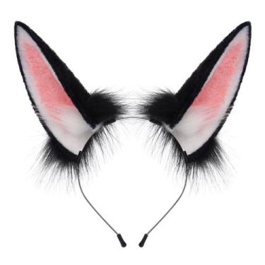 Imagem de Bandana de cosplay Plush Bunny Ear para mulheres e meninas - taiyuanke
