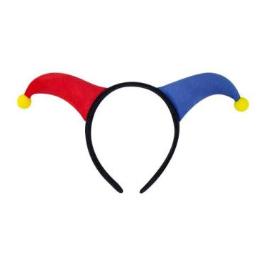 Imagem de Bandana de pelúcia Jester Cartoon Horn para cosplay de Halloween - tai