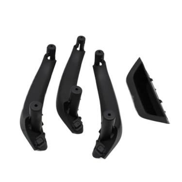 Imagem de Lhd rhd carro compatível com bmw x3 x4 f25 f26 4pcs porta do passageiro dentro da alça capa painel de apoio de braço interno puxar guarnição 2010-2016(RHD-Black)