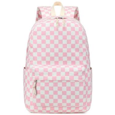 Imagem de Mochila Escolar Bluboon para Adolescentes Mujeres en Pana 13 pulgadas