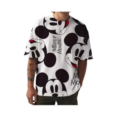 Imagem de Camiseta Com Estampa Do Mickey Mouse Para Homens E Mulheres, Camisa Ca