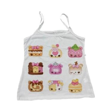 Imagem de Camiseta Feminina Y2K Retrô Anos 90 Com Estampa Gótica De Desenho Anim