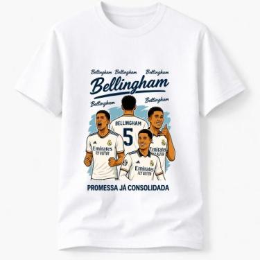 Imagem de Camiseta Masculina Estampada Futebol Europeu Promessa Consolidada Algo