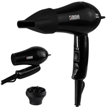 Imagem de Mini Secador de Cabelos Dobravel Para Viagem 3500w c/ Difusor - Onida,