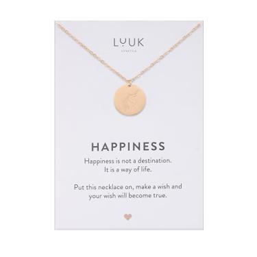 Imagem de LUUK LIFESTYLE Colar de aço inoxidável com pingentes fofos, asas de anjo, baleia, baguete, pinha, coelho, abelha, pato, flor, presentes para mulheres, 48 cm ajustável, design minimalista, prata | ouro