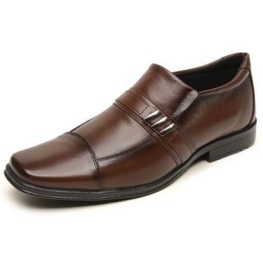 Imagem de Sapato Social Masculino Marrom Couro DIfranca - 934, 42
