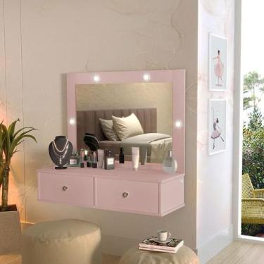 Imagem de Penteadeira Suspensa Isis Ambiente Rose  Luapa Móveis