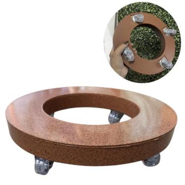 Imagem de Suporte Para Vaso Redondo 29cm Roda Gel Silicone Cores - Flor Imp, Mar