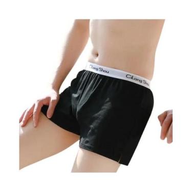 Imagem de Pijamas Masculinos De Algodão Macio E Respirável Com Corte Solto E Sho