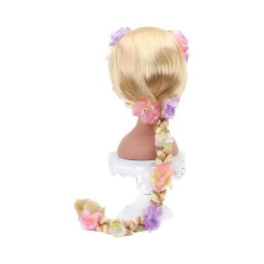 Imagem de Fantasia De Halloween Da Princesa Rapunzel Com Peruca E Coroa, Acessór
