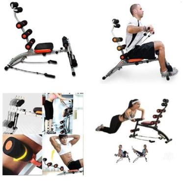 Imagem de Aparelho ginastica musculacao em casa 6 em 1 portatil abdominal braços