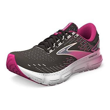 Imagem de Brooks Tênis de corrida feminino neutro Glycerin 20, Preto/fúcsia/linho, 9.5