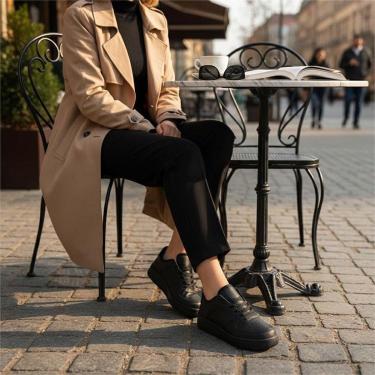 Imagem de Tênis Sneakers Feminino e Masculino Moda Blogueira Social Casual Skate Lindo e Confortável-Unissex