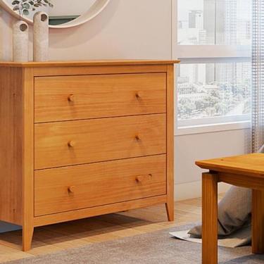 Imagem de Cômoda para Quarto 3 Gavetas Madeira Maciça Nest - Artemobili