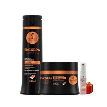 Imagem de Kit Haskell Encorpa Shampoo 300ML + 1 Mascara 300ML + Presente Lourre 