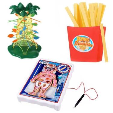 Imagem de Kit 3 Jogos Brinquedo Mini Doutor + Pula Batata + Cada Macaco No Seu G