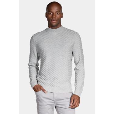 Imagem de Tricot Aramis Manga Longa Gola Midi Cinza Mescla-Masculino