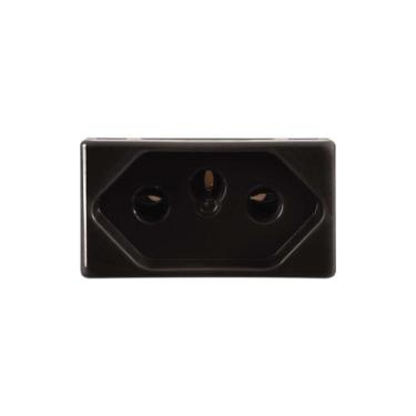 Imagem de Tomada 2p t 20a/250v grafite - TRAMONTINA