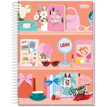 Imagem de CADERNO UNIVERSITÁRIO C/D ESPIRAL 15 MATÉRIAS 300 FLS POWER GIRL