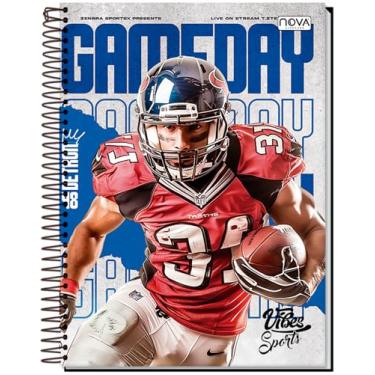 Imagem de CADERNO UNIVERSITÁRIO C/D ESPIRAL 12 MATÉRIAS 168 FLS VIBES SPORTS