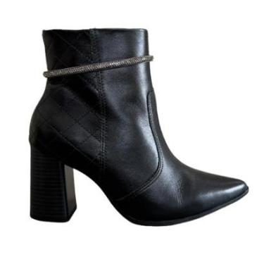 Imagem de Bota Ramarim Bico Fino Feminina 2468102 Preto-Feminino