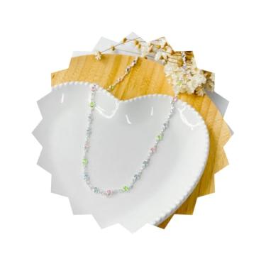 Imagem de ROHNES Choker Feminina Folheada a Prata 925, Colorida Tom Pastel, Aço Inoxidável e Ouro, Metal