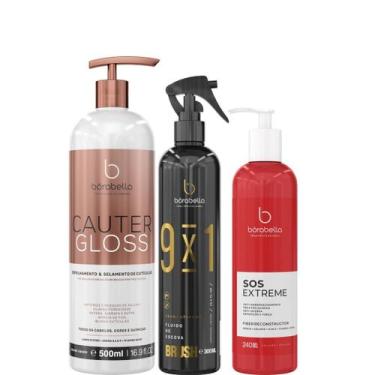 Imagem de Borabella Cauter Gloss 500ml + Fluido Brush 300ml + SOS