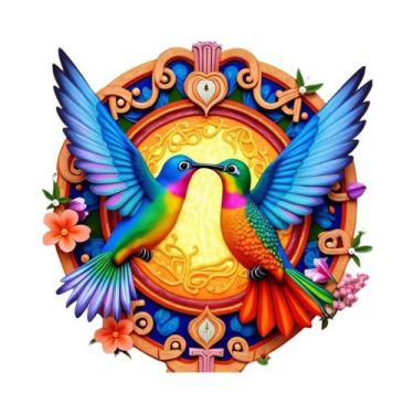 Imagem de Kit De Bordado 11CT Com Pássaros E Flores, Ponto Cruz Com Contas, Deco