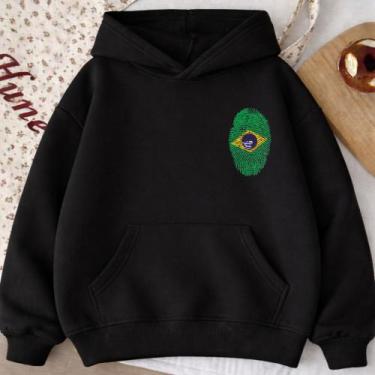 Imagem de Moletom Canguru Adulto Digital Brasil 1005 Copa 2026 Hexa Jogo Brasile