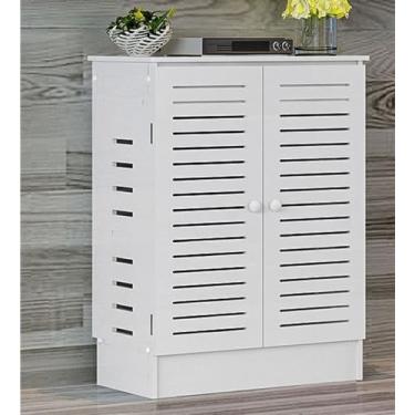 Imagem de Caixa de armazenamento para roteador WiFi – Rack de modem de mesa e organizador de gerenciamento de cabos para casa e escritório, filtro de linha e capa de roteador, esconde cabos e bagunça