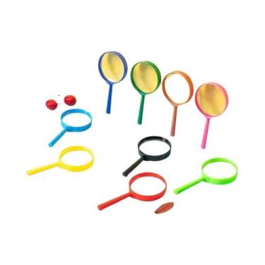 Imagem de Lupas De Acrílico Multicoloridas Portáteis Para Crianças 4/6cm Com Cab