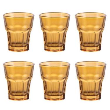 Imagem de Jogo C/ 6 Copos para Shot Allure Âmbar 50ml Dose Tequila Vodka - LANTY