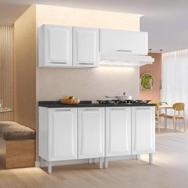 Imagem de Cozinha Compacta Itatiaia Em Aço 200cm Branco Tarsila