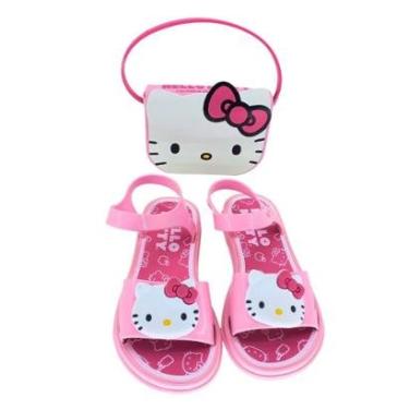 Imagem de Sandália Grendene Hello Kitty My Style 23349 - Infantil-Feminino