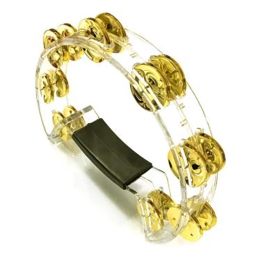 Imagem de Torelli Tp329 Pandeirola Cristal Platinelas Douradas