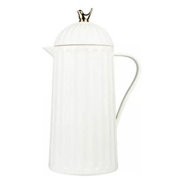 Imagem de Garrafa Térmica Bird Café Chá Retro Luxo Vintage 1L Branca - Wolff