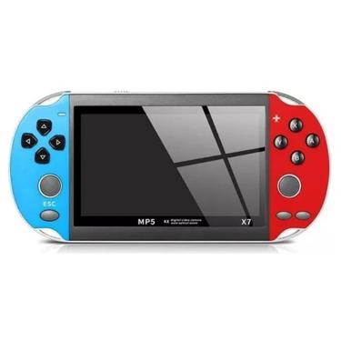 Imagem de Mini Vídeo Game MP5 X7 Console Portátil Retrô 1000 Jogos-Unissex