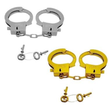 Imagem de Algema de Brinquedo de Plástico Dourada e Prata - Extra Festas