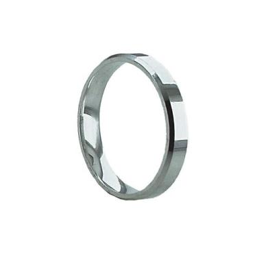 Imagem de Aliança em Prata 925 Chanfrada - Design Exclusivo e Moderno - Justino 