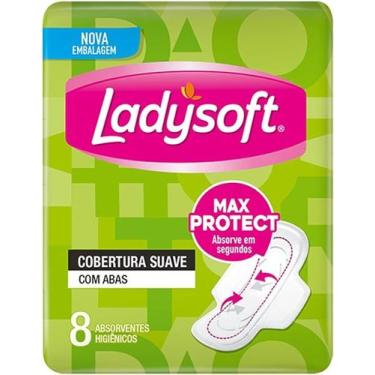 Imagem de Absorvente Lady Soft com Abas com 8 Unidades - Ladysoft