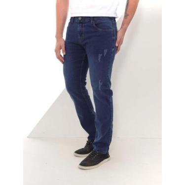 Imagem de Calça Jeans Masculina Detalhes Exclusivos Tecido Comfort Moda Casual S