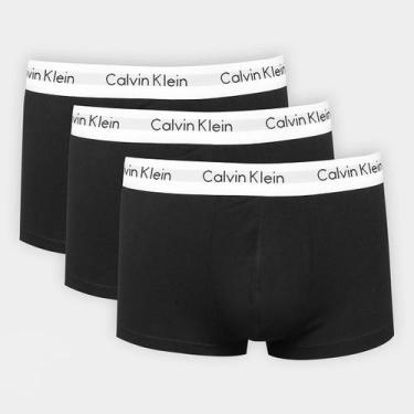 Imagem de Kit Cueca Boxer Calvin Klein Trunk 3 Peças, Preto, G